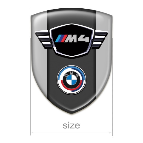 BMW M4 Resin Sticker Grey Best Design 