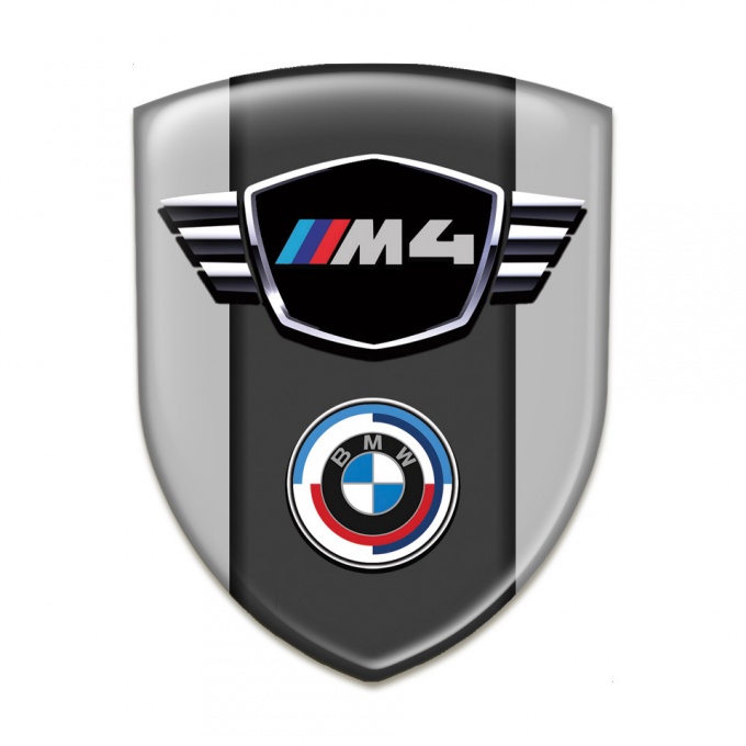 BMW M4 Resin Sticker Grey Best Design 