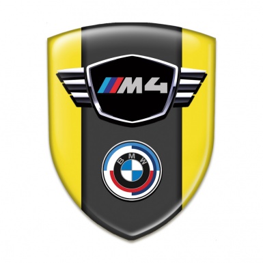 BMW M4 Emblem Interior Yellow Best Design 