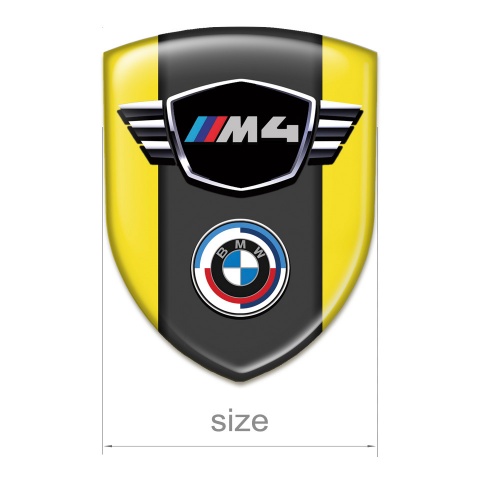 BMW M4 Emblem Interior Yellow Best Design 