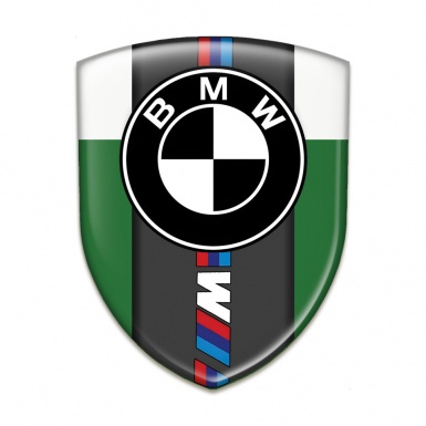 BMW Car Accessories Badge Green White Print M Power Edition 