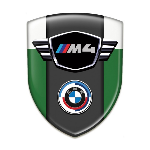 BMW M4 Car Interior Badge Green White Best Design 