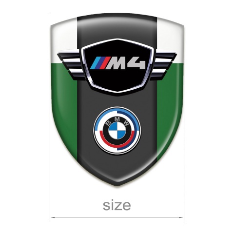 BMW M4 Car Interior Badge Green White Best Design 
