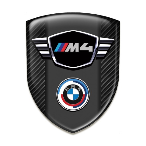 BMW M4 Resin Sticker Black Carbon Type 
