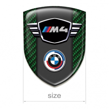 BMW M4 Emblem Exterior Green Carbon Type 
