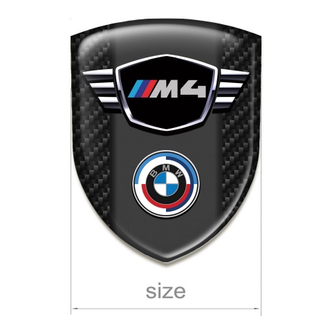 BMW M4 Emblem Interior Dark Carbon Type 