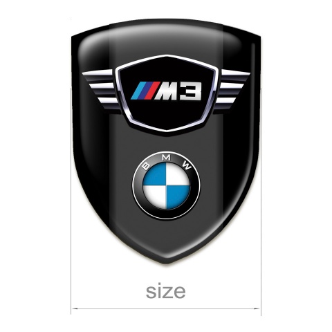 BMW M3 Resin Sticker Black Pattern 