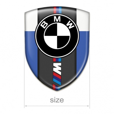 BMW Tuning Emblem Blue White Print M Power Edition  