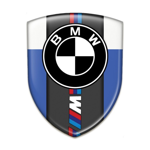 BMW Tuning Emblem Blue White Print M Power Edition  