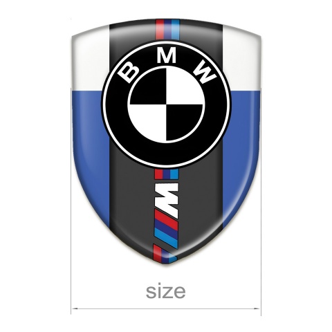 BMW Tuning Emblem Blue White Print M Power Edition  