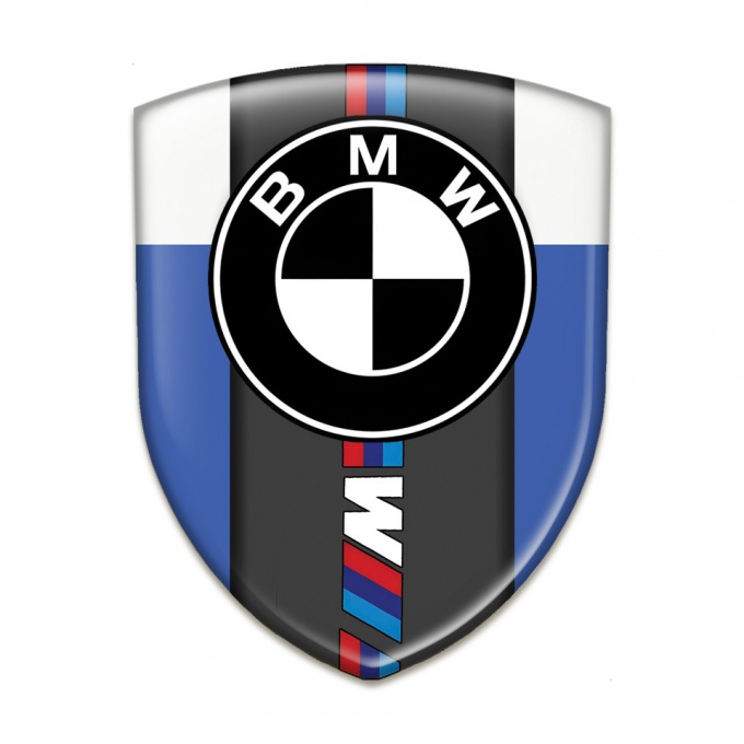 BMW Tuning Emblem Blue White Print M Power Edition  