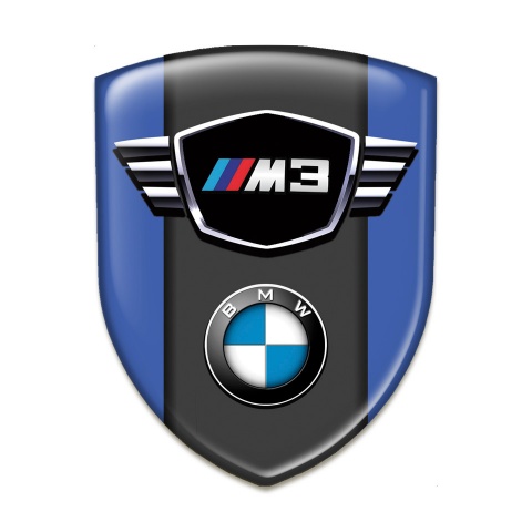 BMW M3 Car Accessories Badge Blue Pattern
