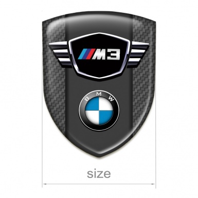 BMW M3 Silicone Emblem Carbon Type  