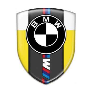 BMW Resin Sticker Yellow White Base M Power Edition 