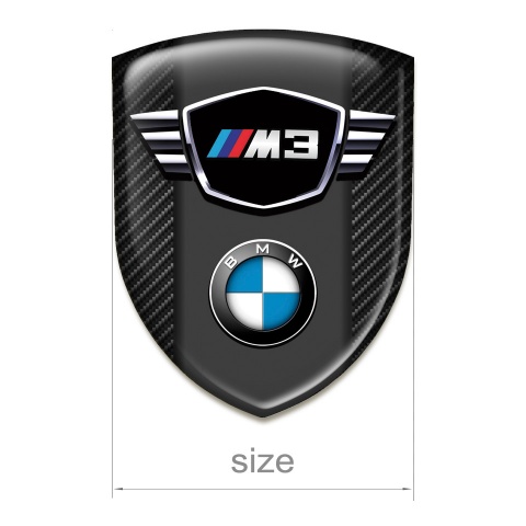 BMW M3 Emblem Exterior Dark Carbon Type 