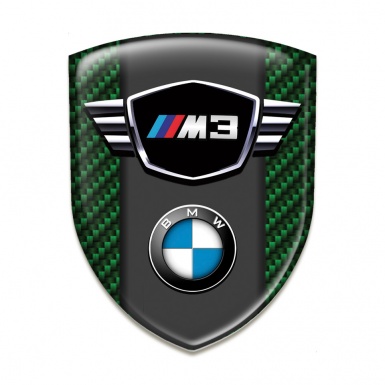 BMW M3 Emblem Interior Green Carbon Type 