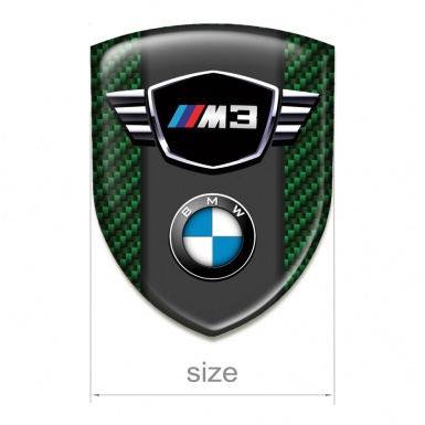 BMW M3 Emblem Interior Green Carbon Type 