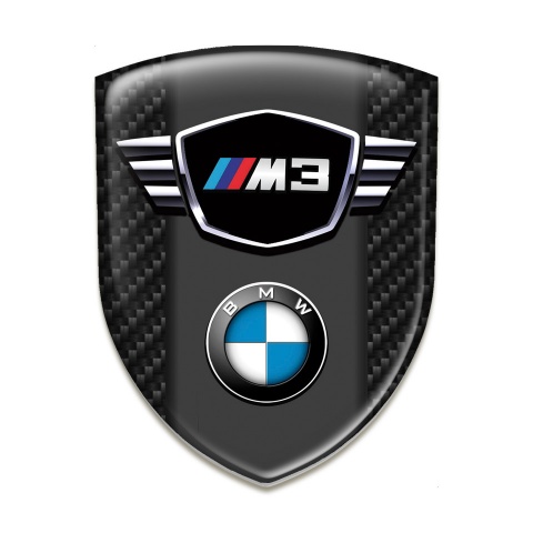 BMW M3 Car Accessories Badge Black Fibers Type 