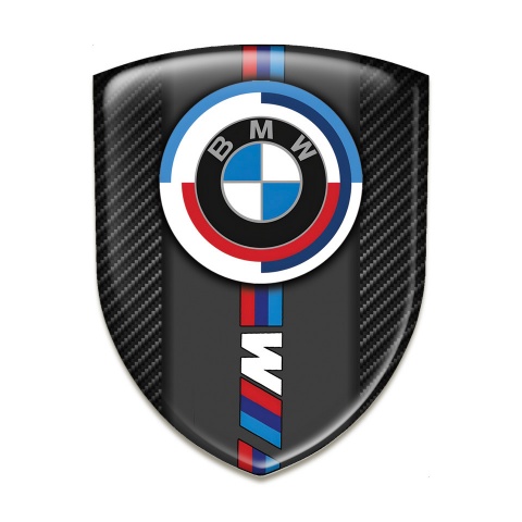 BMW Silicone Emblem Stylish Black Fibers Base M Power Style 