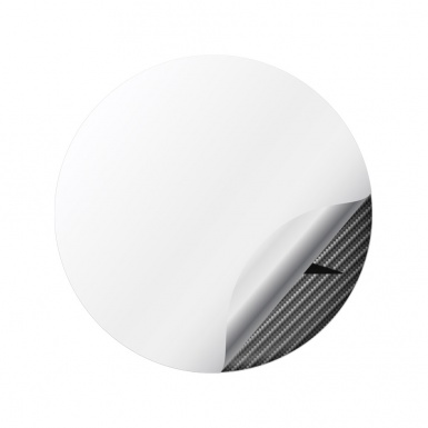 VW R Line Wheel Emblems Carbon Black