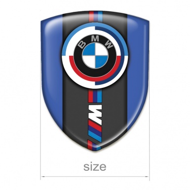 BMW M Power Self Adhesive Car logo Emblem Blue Edition 