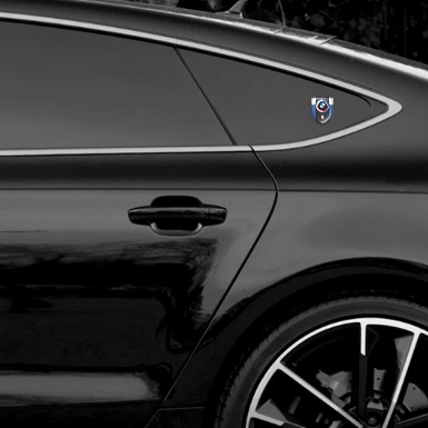 BMW M Power Emblem Badge Logo Blue White Edition 