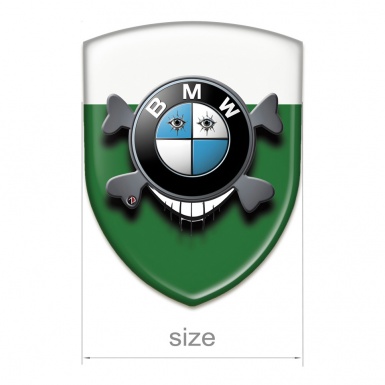 BMW Car Accessories Badge Green White Base Smile Logo 