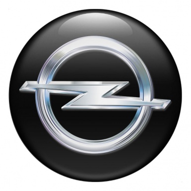Opel Emblem 3D Gel Silicone Sticker Black Classic Edition