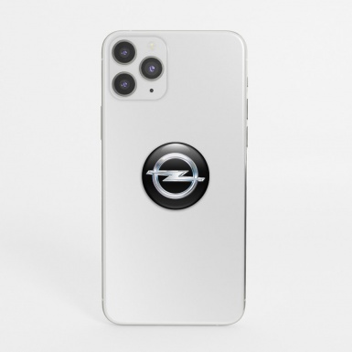 Opel Emblem 3D Gel Silicone Sticker Black Classic Edition