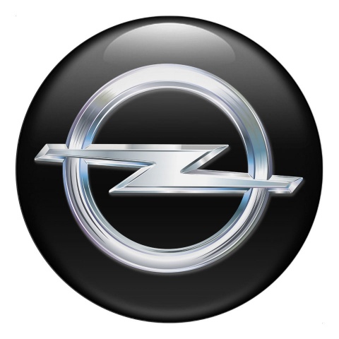 Opel Emblem 3D Gel Silicone Sticker Black Classic Edition