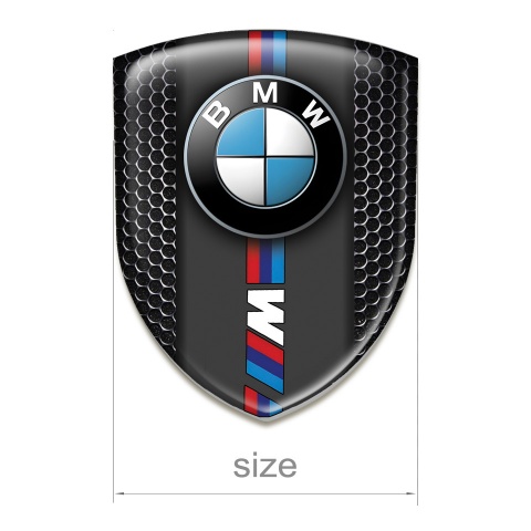 BMW M Emblem Interior Perforated Steel Base classic logo 