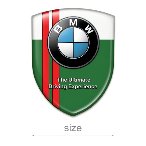 BMW Silicone Shield Green White with Red Lines Type 
