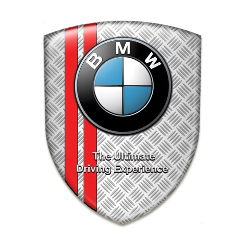 BMW Resin Sticker Mesh Effect Base with Red Lines Type 