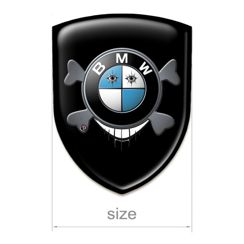 BMW Emblem Exterior Black Design with Smile Logo 