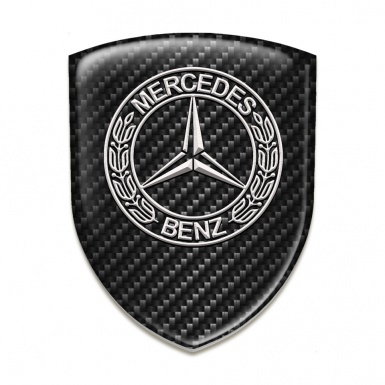 Mercedes Car Interior Badge Black Fibers Design 
