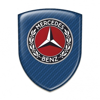 Mercedes Benz Silicone Emblem Navy Blue Carbon Type 