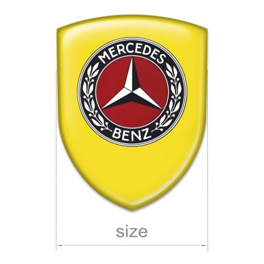 Mercedes Benz Resin Sticker Yellow Edition 