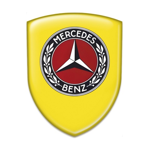 Mercedes Benz Resin Sticker Yellow Edition 