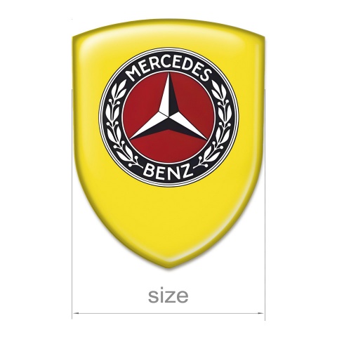 Mercedes Benz Resin Sticker Yellow Edition 