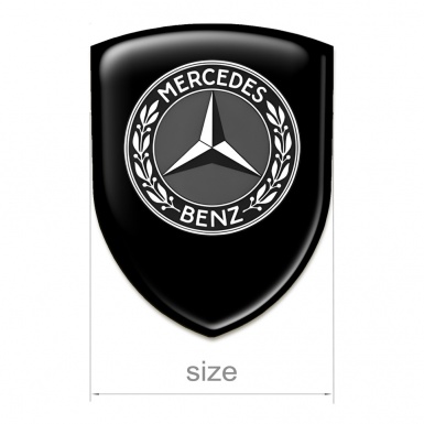 Mercedes Benz Car Accessories Badge Black White Edition 