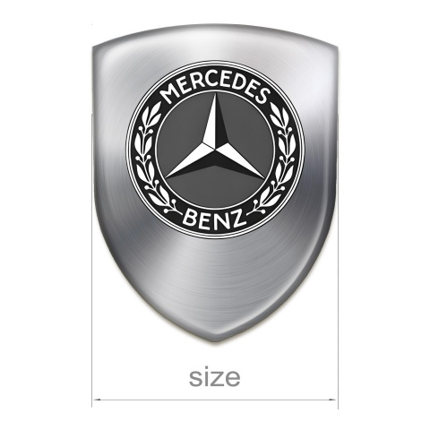 Mercedes Benz Self Adhesive Car logo Emblem metallic Effect Design 