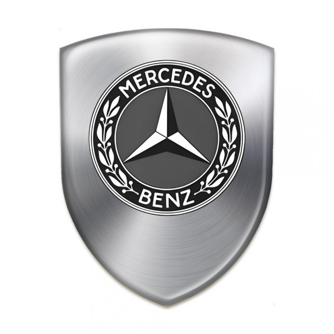 Mercedes Benz Self Adhesive Car logo Emblem metallic Effect Design 