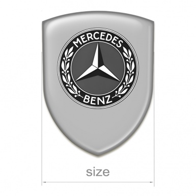 Mercedes Benz Car Interior Badge Grey Design 