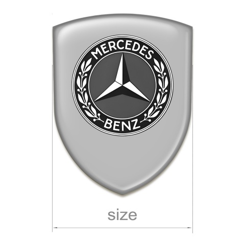 Mercedes Benz Car Interior Badge Grey Design 
