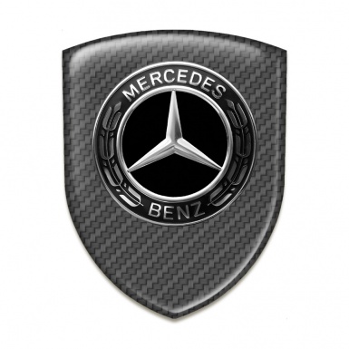 Mercedes Benz 3D Gel Emblem Carbon Design 