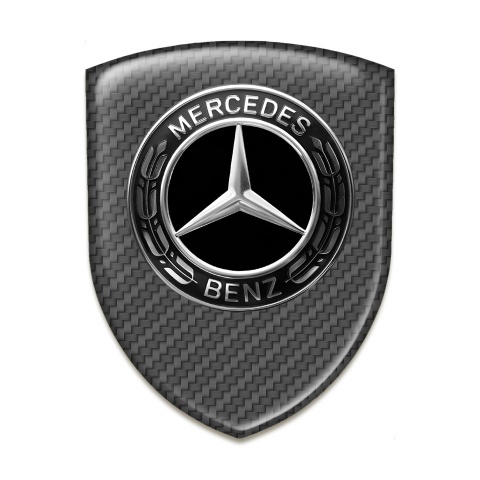 Mercedes Benz 3D Gel Emblem Carbon Design 