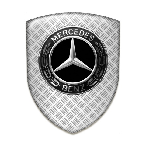 Mercedes Benz Emblem Badge Logo Mesh effect Design 
