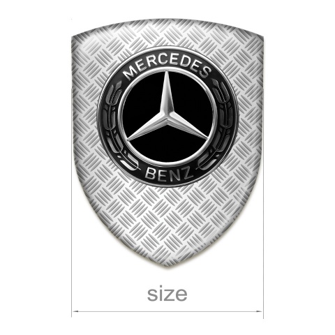 Mercedes Benz Emblem Badge Logo Mesh effect Design 