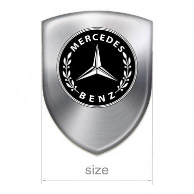 Mercedes Benz Domed Emblem High End Metallic Design 
