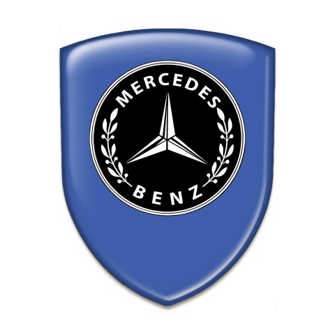 Mercedes Benz 3D Gel Emblem Blue Style 